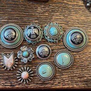 Lot Vintage Native American conchos